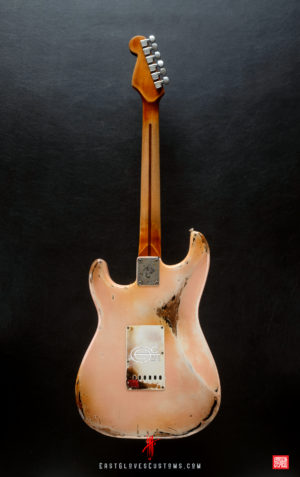 Fender Stratocaster Shell Pink Aged Relic by East Gloves Customs (SOLD) - Image 13