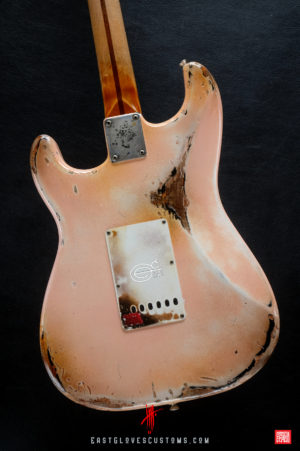 Fender Stratocaster Shell Pink Aged Relic by East Gloves Customs (SOLD) - Image 5