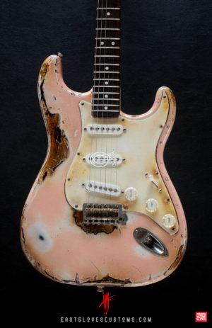 Fender Stratocaster Shell Pink Aged Relic by East Gloves Customs (SOLD) - Image 3
