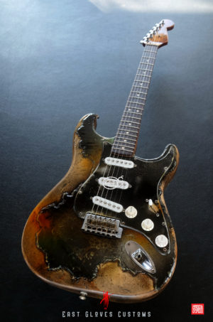 Fender Stratocaster Green Paisley Heavy Aged Relic by East Gloves Customs (SOLD)