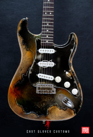 Fender Stratocaster Green Paisley Heavy Aged Relic by East Gloves Customs (SOLD) - Image 9