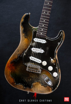 Fender Stratocaster Green Paisley Heavy Aged Relic by East Gloves Customs (SOLD) - Image 5