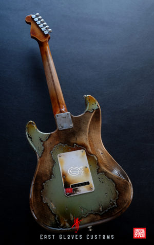 Fender Stratocaster Green Paisley Heavy Aged Relic by East Gloves Customs (SOLD) - Image 8