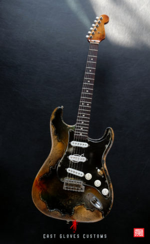 Fender Stratocaster Green Paisley Heavy Aged Relic by East Gloves Customs (SOLD) - Image 10