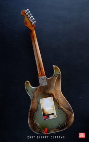 Fender Stratocaster Green Paisley Heavy Aged Relic by East Gloves Customs (SOLD) - Image 11