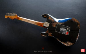 Fender Stratocaster HSS Deluxe Series Sunburst Heavy Aged Relic by East Gloves Customs - Image 3