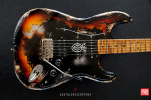 Fender Stratocaster HSS Deluxe Series Sunburst Heavy Aged Relic by East Gloves Customs - Image 15