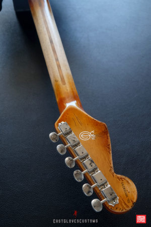 Fender Stratocaster HSS Deluxe Series Sunburst Heavy Aged Relic by East Gloves Customs - Image 20