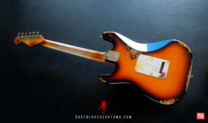 Fender Stratocaster 50th Anniversary Deluxe Series Sunburst Paisley/Pelham Blue Heavy Relic (SOLD) - Image 11