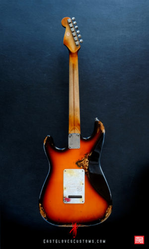 Fender Stratocaster 50th Anniversary Deluxe Series Sunburst Paisley/Pelham Blue Heavy Relic (SOLD) - Image 15