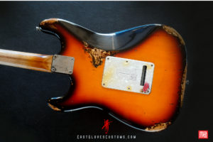 Fender Stratocaster 50th Anniversary Deluxe Series Sunburst Paisley/Pelham Blue Heavy Relic (SOLD) - Image 7