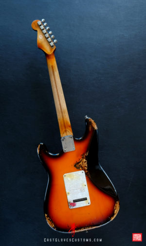 Fender Stratocaster 50th Anniversary Deluxe Series Sunburst Paisley/Pelham Blue Heavy Relic (SOLD) - Image 13